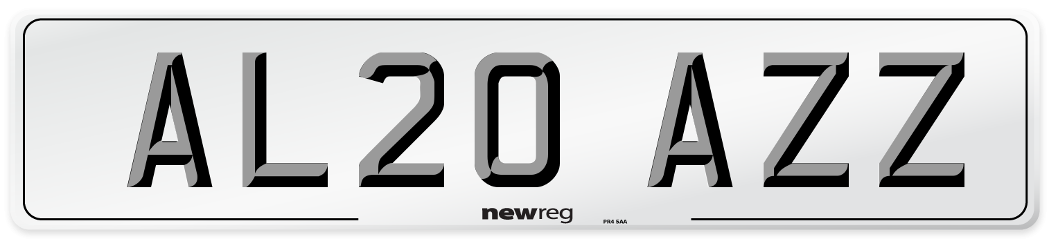 AL20 AZZ Number Plate from New Reg